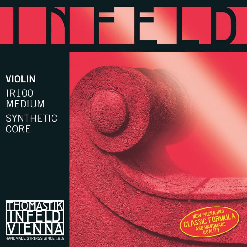 Thomastik Cordes Violon Infeld Noyau hybride, Jeu rouge 4/4 Medium