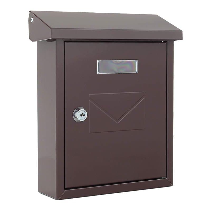 Rottner Cesena Boîte à lettres avec ouverture sur le dessus Acier Marron