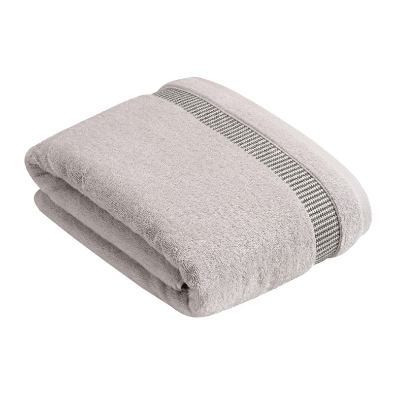 BUGATTI Serviette de bain Livorno 721 Gris clair 100 x 150 cm