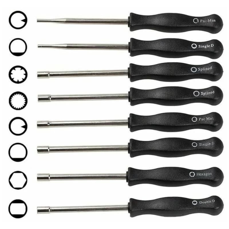 8pcs Tournevis Reglage Carburateur Réglage Carburateur Outil de Réglage de Carburateur, Tournevis pour Carburateur Nettoyage Mot