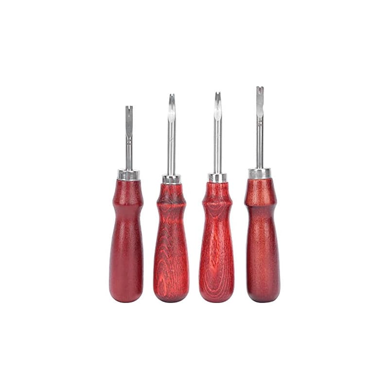 4 Pièces Bord en Cuir Biseauté en Cuir Couture Groover Esquive Coupe Bord en Cuir Outil Bricolage en Cuir Outils pour Bricolage