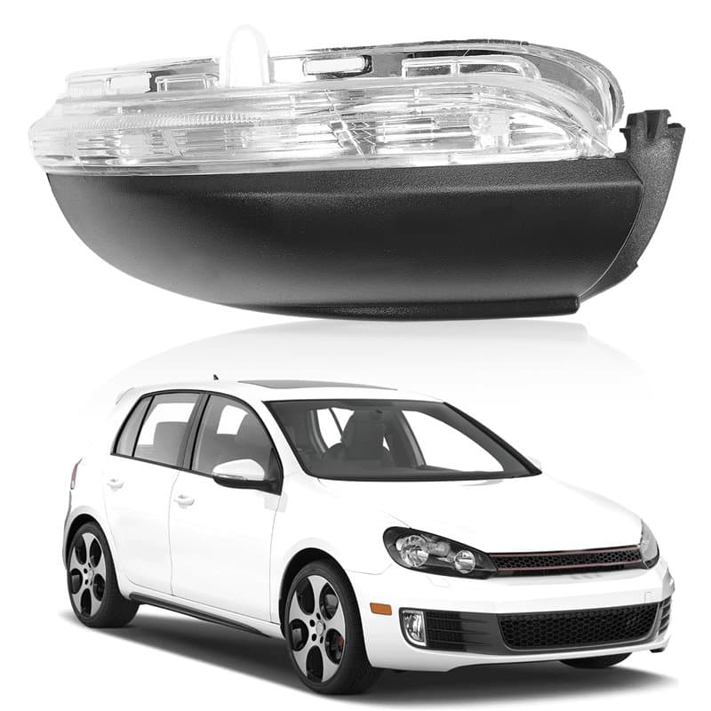 Konuooer Indicateurs de direction rétroviseur pour Golf 6 MK6/GTI / R20, clignotan repetiteur rétroviseur latéral pour Tou-ran 2