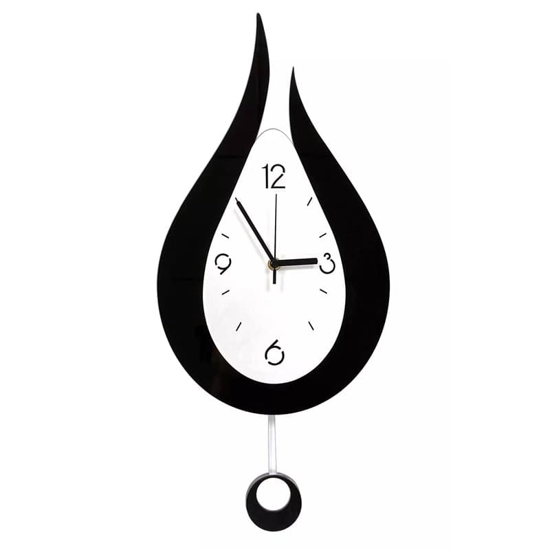 Horloge Murale Silencieuse sans Tic Tac,Pendules Murales Moderne CréAtive avec Pendule en Forme De Goutte d'eau, Pendule NuméRiq