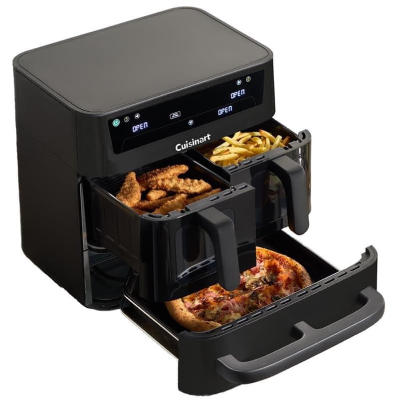 Cuisinart Tri Zone Air fryer et Four 13,6 L | Sans PFAS | 3 zones: 2x4,3 L+5 L | 9 fonctions: airfry, rôtir, griller, four, réch