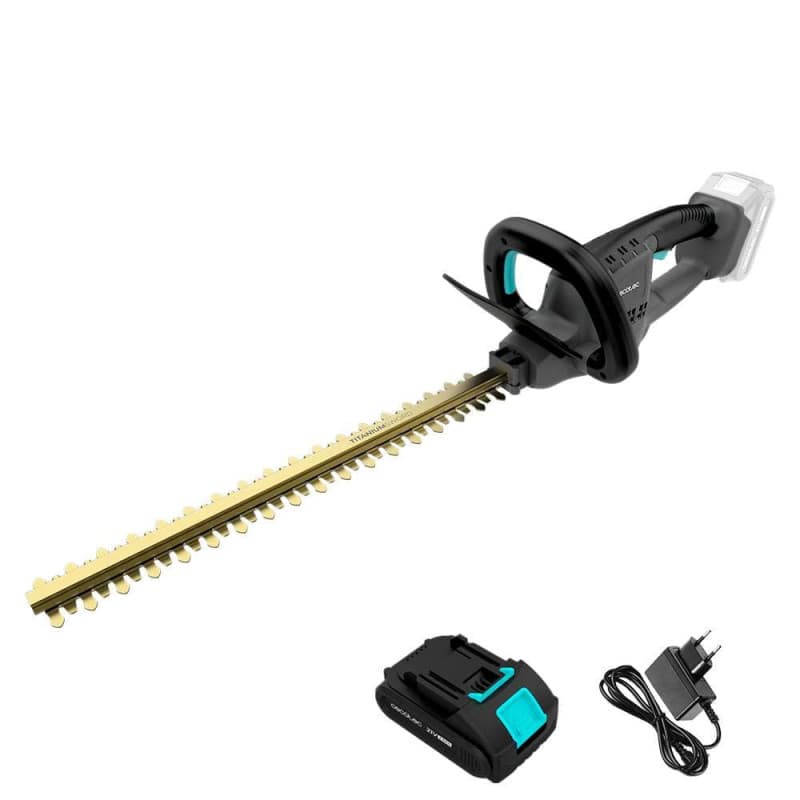 Cecotec Taille-Haies à Batterie Longueur de Coupe Jusqu’à 45 cm TitaniumSword 4500 Freemove. Batterie 21V, Moteur sans balais, B