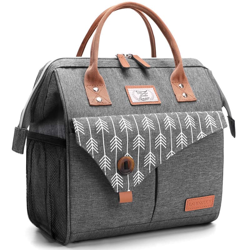Lekesky Sac Isotherme Repas Femme 11 L Lunch Bag Glaciere Souple Isotherme,Sac Repas Portable Multi-usages polyfonctionnel et ét