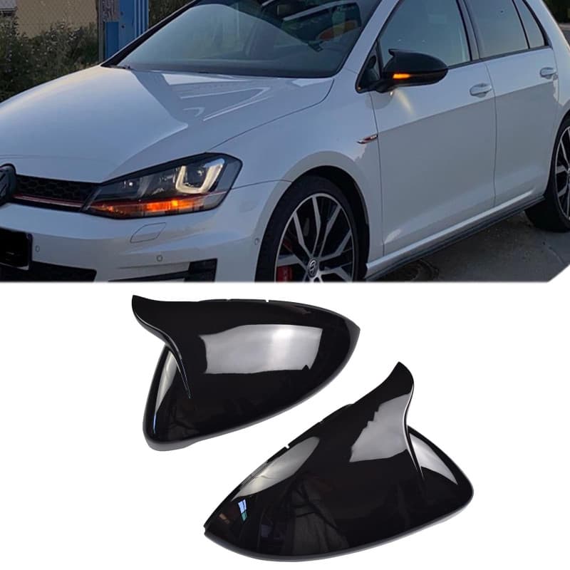 Housses de rétroviseur de portière latérale - Accessoires de rechange pour V-W pour Golf 7 MK7 MK7.5 GTI R GTE GTD 2013-2018 pou