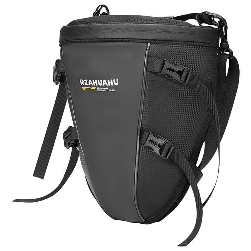 UBORSE Sacoche Moto Etanche Sac de Selle Moto Extensible 10 à 14L Sacs Arrière pour Motos avec Bandoulière et Poignée Sacs de Qu