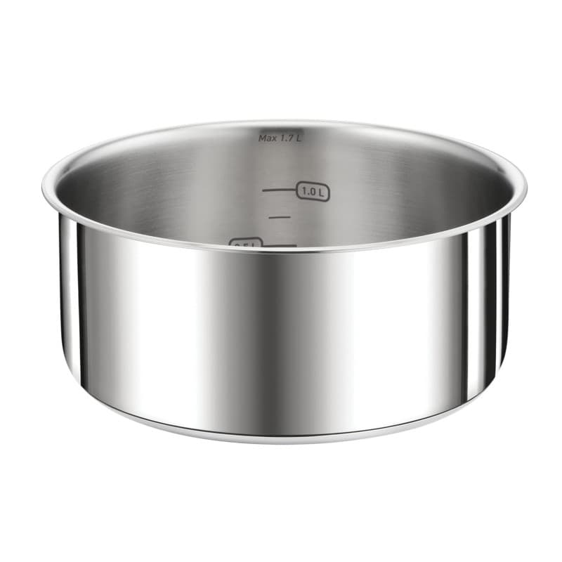 Tefal Ingenio Preference Casserole 16 cm, Empilable, Acier inoxydable, Induction, Polyvalence, Gain de place L8982804
