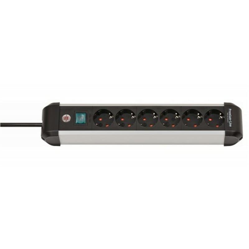Multiprise 6 Prises avec Interrupteur Brennenstuhl Premium-Alu-Line 3500 W (3 m)