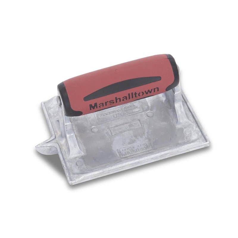 Fraise à rainurer en zinc de Marshalltown, R 6 mm, L 10 mm, P 13 mm avec manche DuraSoft, en zinc, outils pour le sol et le béto