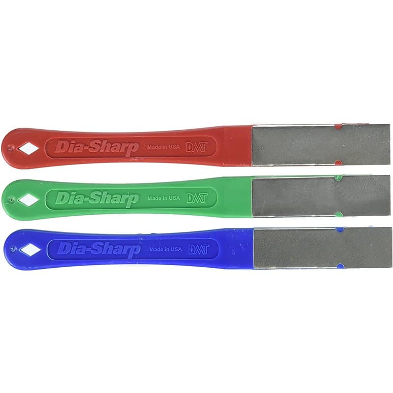 DMT Dia-Sharp Mini-Hone Kit, set de 3 affûteurs diamant à 3 granulométries, 6,35 cm / 2,5 pouces, D2K