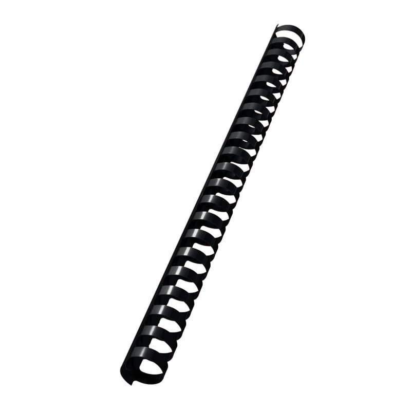 Esselte-Leitz 10976 Lot de 100 reliures spirale en plastique A4 19 mm pour 180 pages (Noir)