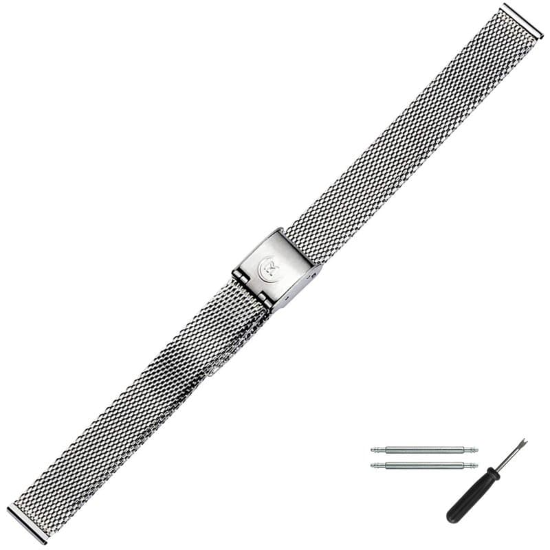 MARBURGER Bracelet De Montre 12mm Métal Argent - Kit De Montage D'outils 80701120020