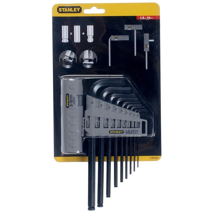 STANLEY 089904 Jeu de clés Allen Système métrique 9 pièces