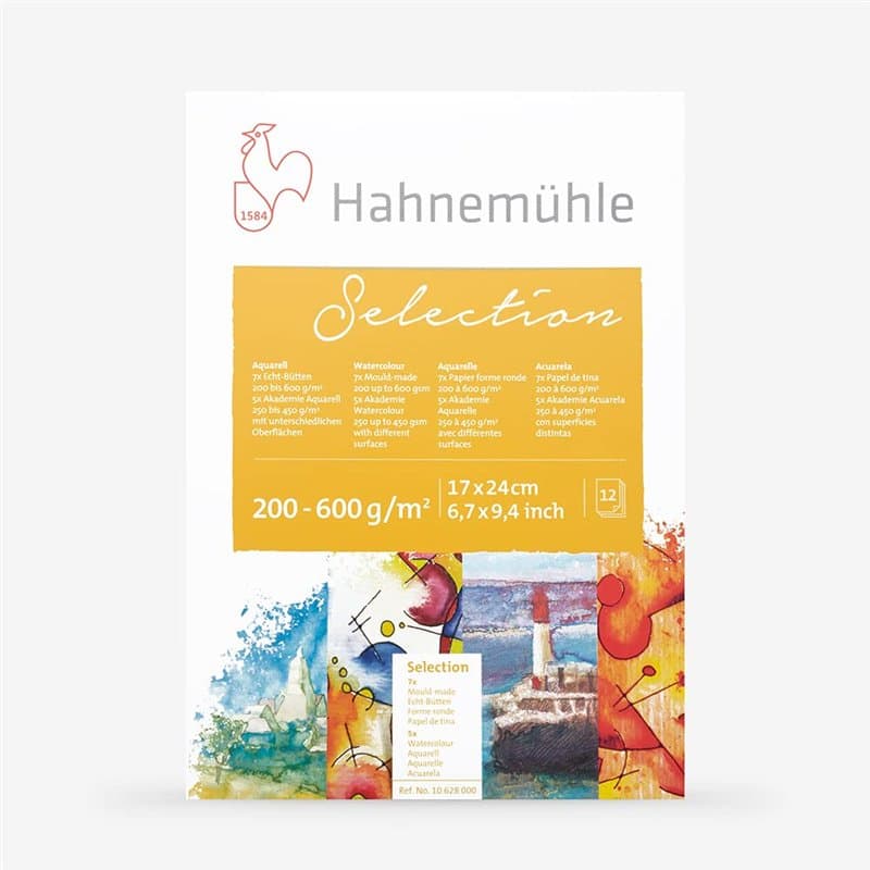 Hahnemühle - Bloc découverte - 17x24cm - 12 feuilles - Grains divers