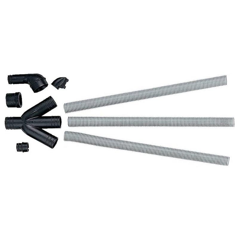 DEWALT DE3500-XJ Kit Aspiration pour DW743N, Noir/argent, 35 mm
