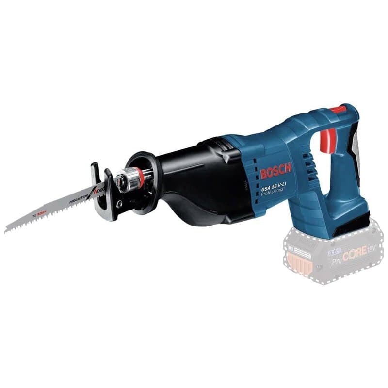 Bosch Professional 18V System scie sabre sans-fil GSA 18 V-LI (longueur de course 28 mm, sans batterie ni chargeur, dans boîte c