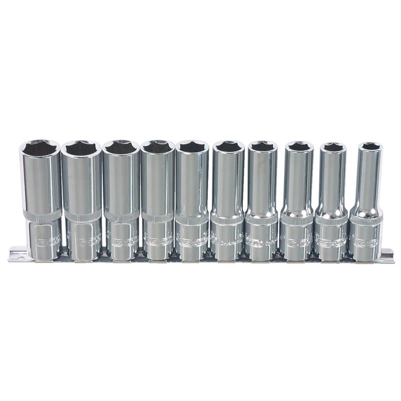 KS Tools 918.0610 Jeu de douilles 6 pans 1/4'' CHROMEplus 10 pièces