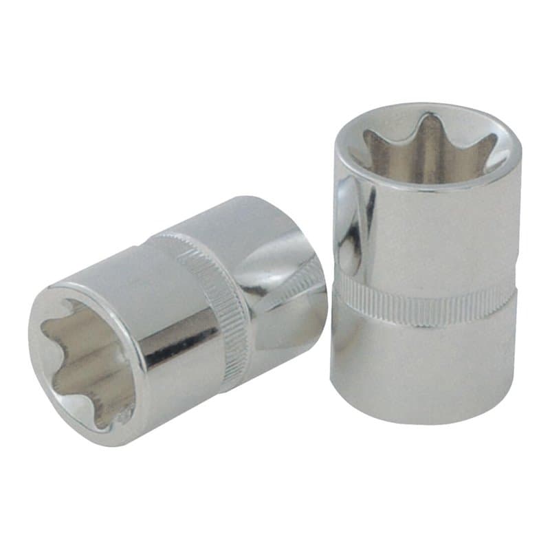 KS Tools 918.3978 - Douille 3/8" TORX E12, L.25mm - Gamme CHROMEplus - En Chrome Vanadium - Finition chromée