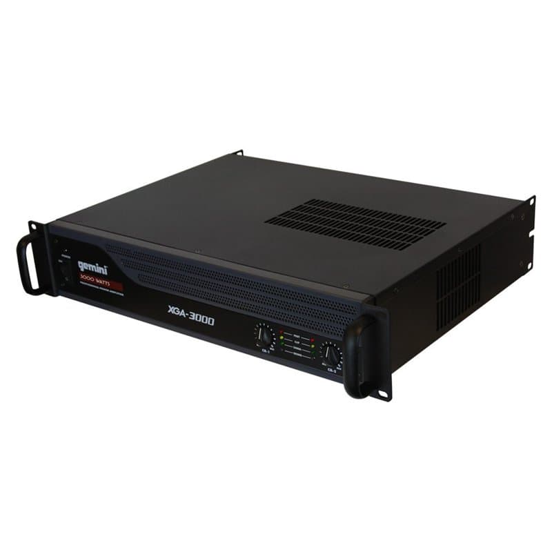Gemini Sound XGA-3000 – Amplificateur professionnel pour DJ de classe AB, 2x 200W – Amplificateurs de puissance multizone pour s