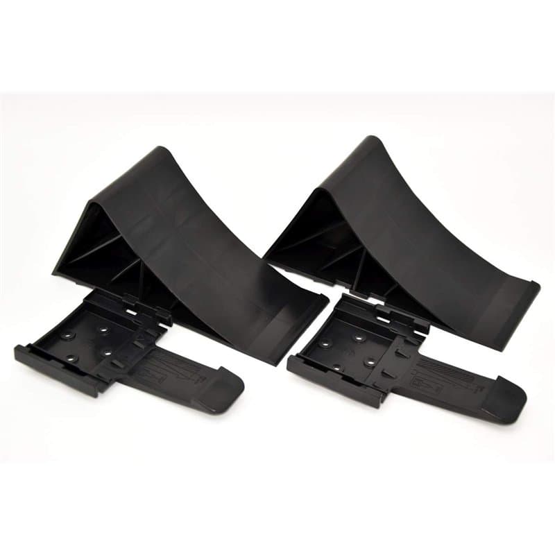 Kit complet : cales avec support Lot de 2 patins de freinage, cache-boule d'attelage, 1,6–2 tonnes