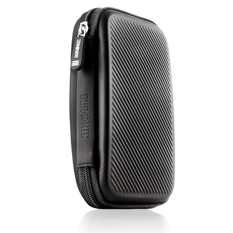Duronic HDC2 BK Etui pour Disque Dur, GPS, Batterie Portable, Liseuse | 11 x 15 cm | Housse de Protection semi rigide pour Disqu