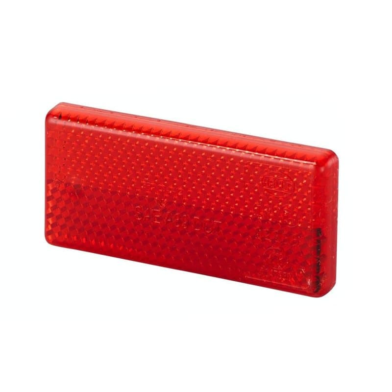 HELLA 8RA 004 412-021 Réflecteur - Couleur du voyant: rouge - collé