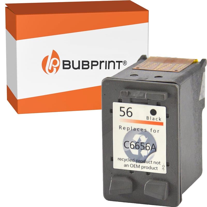 Bubprint Cartouche d'imprimante compatible pour HP 56 Noir Noir