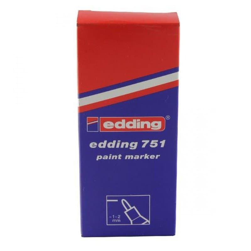 Lot de 10 Marqueur peinture encre permanente argent pour toutes surfaces pointe fine EDDING