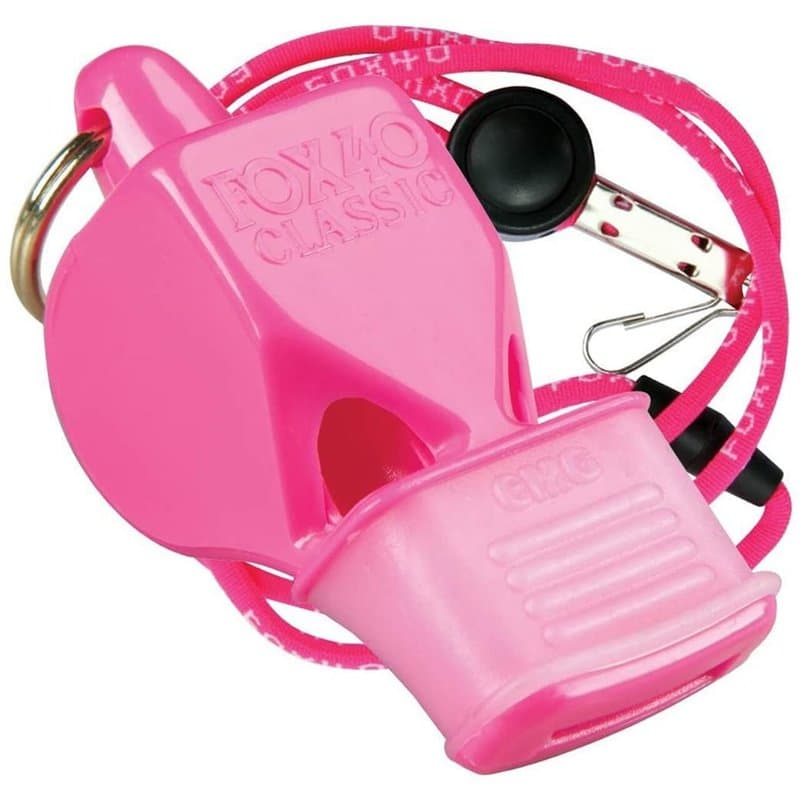 Fox 40 Classic CMG Whistle With Lanyard Referee-Coach, Safety Alert-Pink