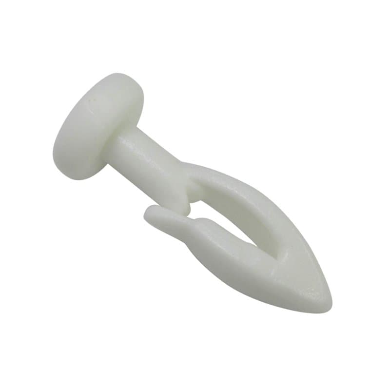 Gardinia Glissière avec Crochet pour modèles de tringles à Rideaux GE et P2U, Universel, 30 Pièces, Plastique, Blanc