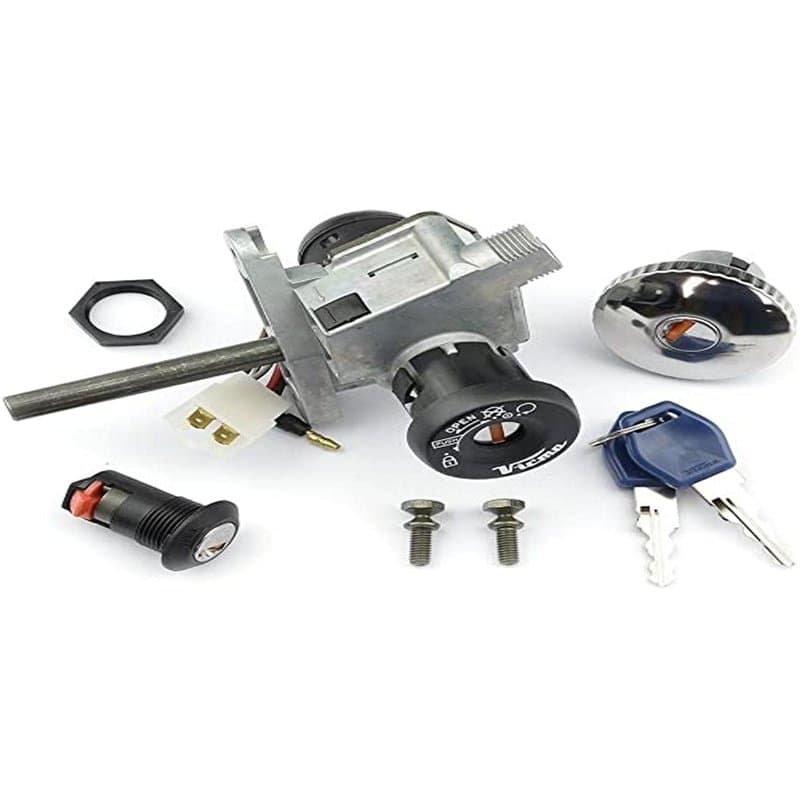 Jeu de serrures pour Yamaha Majesty, MBK Skyliner (01-), Gris