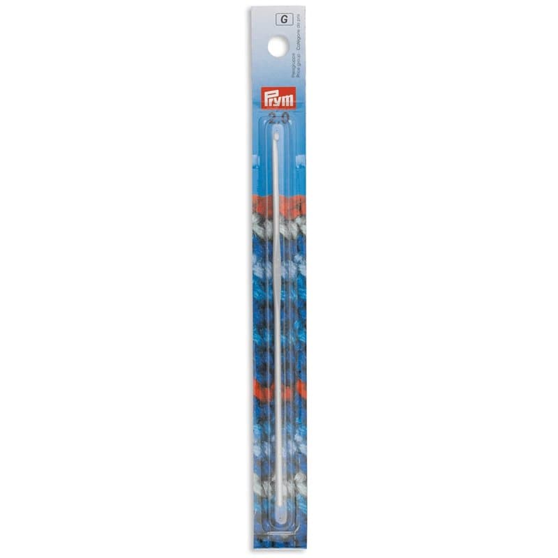 Prym 195135 Crochets pour Laine, Partie Plate alu Gris-Perle 14cm 2,00mm