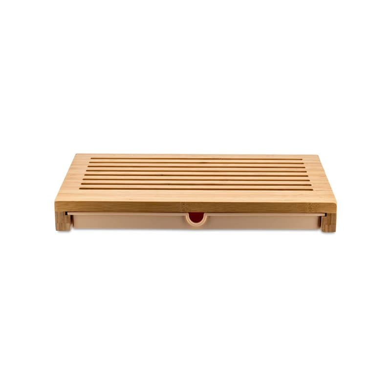Alessi | GAG02 Planche à Pain en Bambou avec Tiroir, Marron