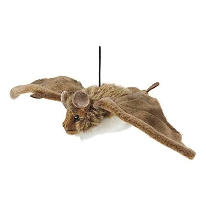 Peluche Living Nature - Petite chauve-souris (24 cm), Inconnu, Rose, Blanc.