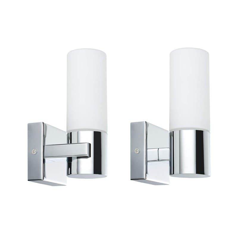 Paulmann 70354 Kit de 2 appliques Gemini, IP44, max. 20W, E14, Chrome