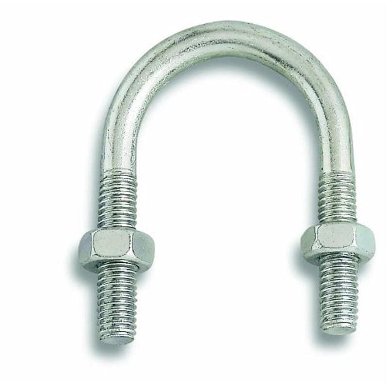 Chapuis VFT5 Lot de 2 Brides fixation tube acier zingue M 8 mm Largeur intérieur 34 mm