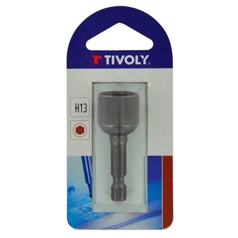 Tivoly 11501921000 Noix de Serrage Magnétique Hexa Femelle Ø 10mm, Queue Hexa 6,35mm