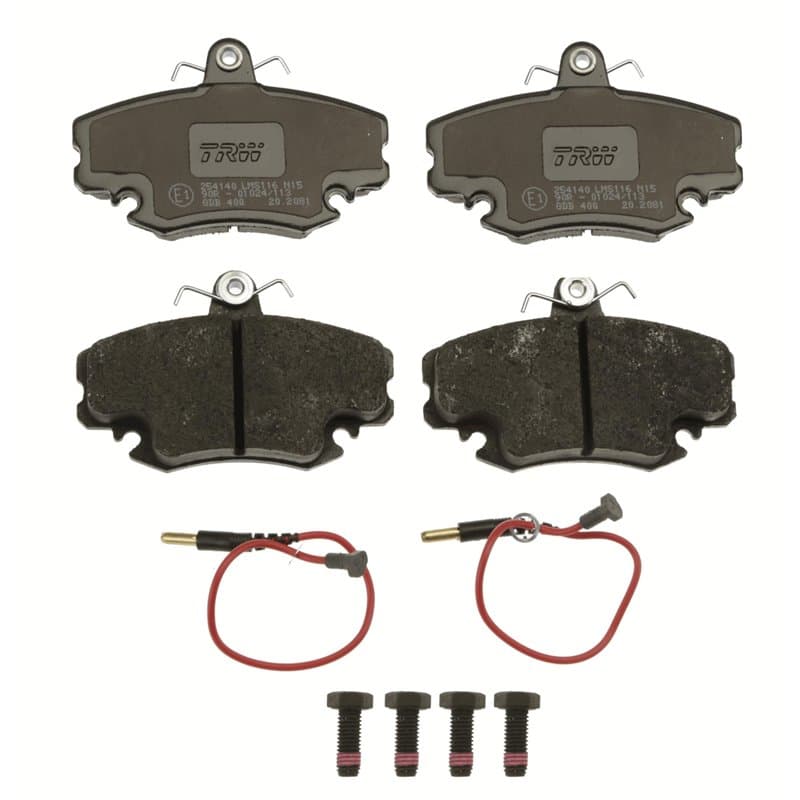 TRW GDB400 Kit De Plaquettes De Frein Frein à Disque COTEC pour Renault Clio MIO II (BB_, CB_) 1998-2016 Essieu Avant et autres