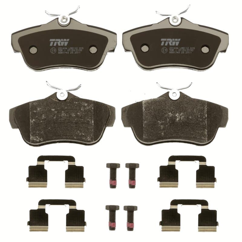 TRW GDB1740 Kit De Plaquettes De Frein Frein à Disque COTEC pour Citroen Jumpy Camionnette 2007-2016 Essieu Arrière et autres vé