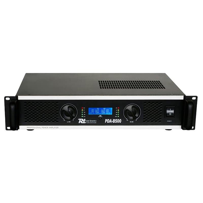 Power Dynamics PDA-B500 - Amplificateur Professionnel, Puissance 500 Watts, Ventilateur Silencieux, Utilisation Mobile, Stéréo o