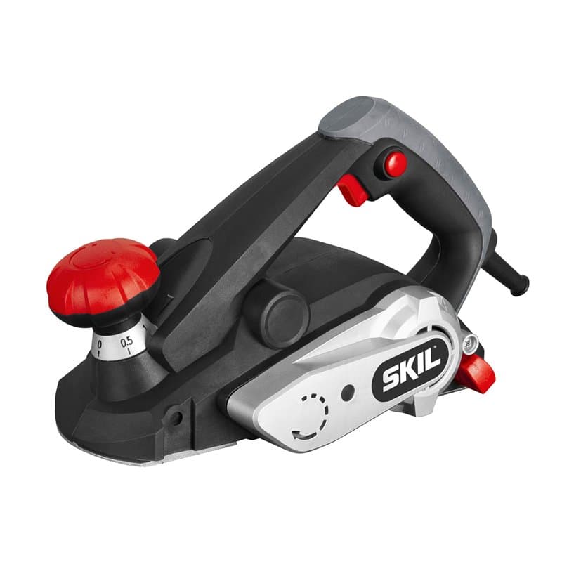 Skil 1558AA Rabot Electrique (600W, Coupe 82 mm, Profondeur de Rabotage 0-2 mm, Raccord pour Aspirateur)