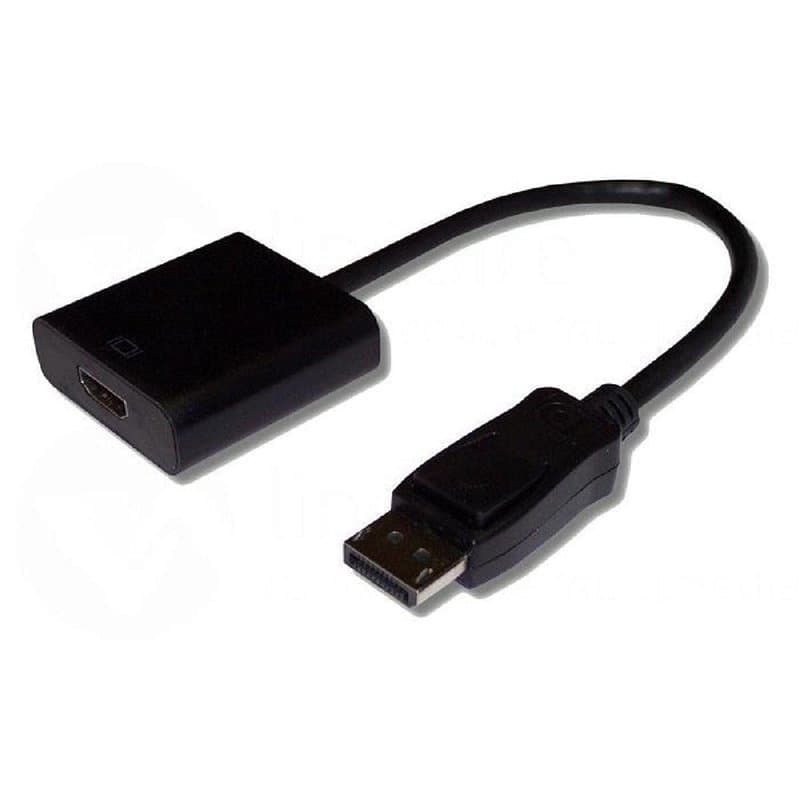 Lineaire ADHD724 Adaptateur DisplayPort mâle/HDMI Femelle 0,10 m Noir