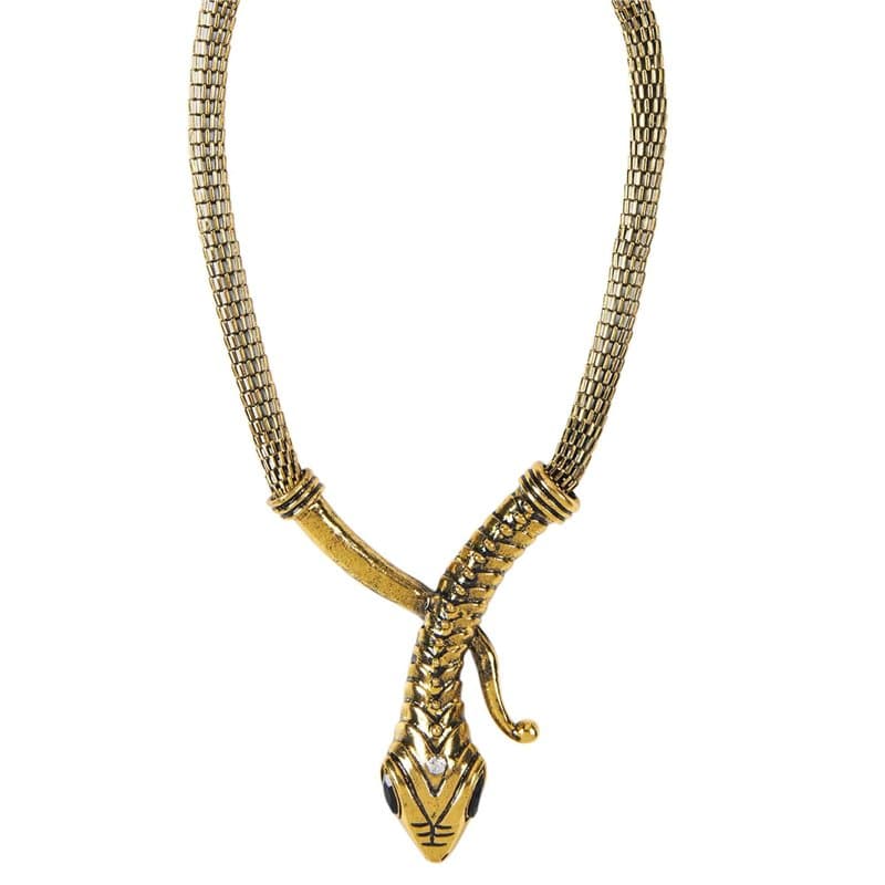 W WIDMANN MILANO Party Fashion 11890 - Collier serpent, or, bijoux, accessoires de déguisement, soirée à thème, carnaval