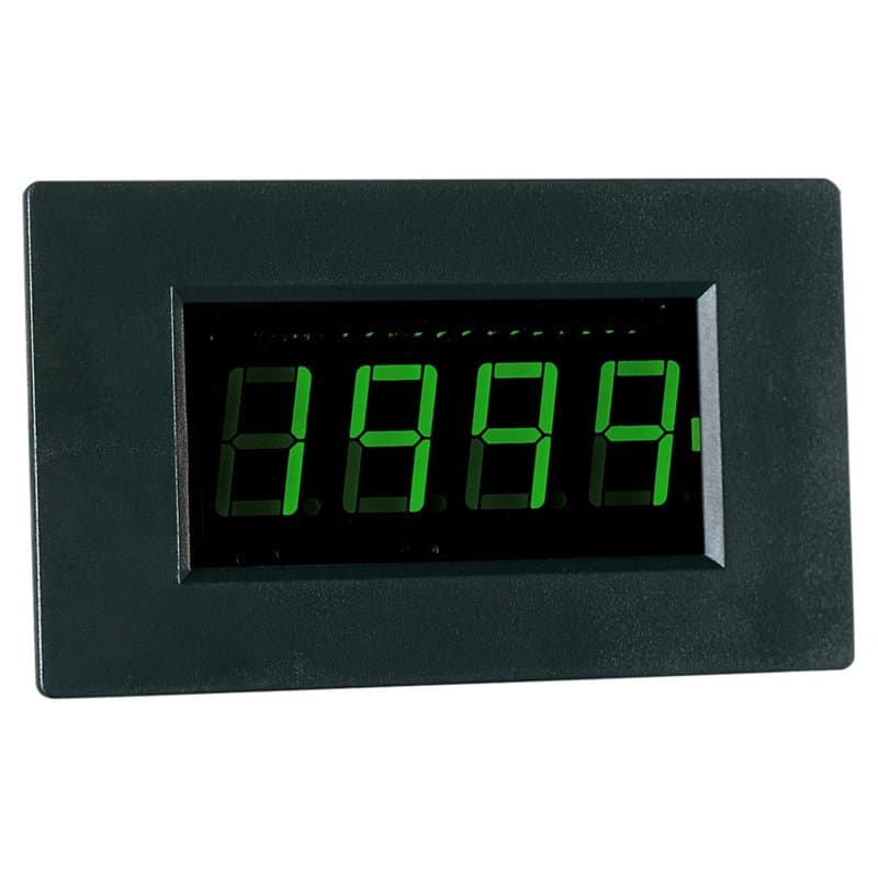 Peak Tech affichage LED Vert – Digital Voltmètre/Ampèremètre comme instrument à encastrer – 1999 chiffres Digits, 14 mm Hauteur,