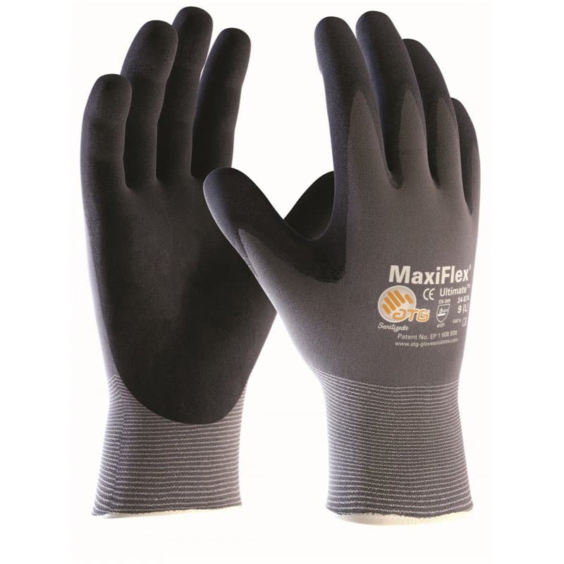 MaxiFlex Ultimate Lot de 5 gants de travail (toutes les tailles), taille : 9 (L), 2 pièces (1 pièce)