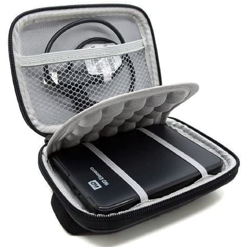 Khanka Portable Etui de Voyage Housse pour Disque Dur 2,5 Pouces- WD Digital/Elements Portable/My Passport Essential HDD/Seagate