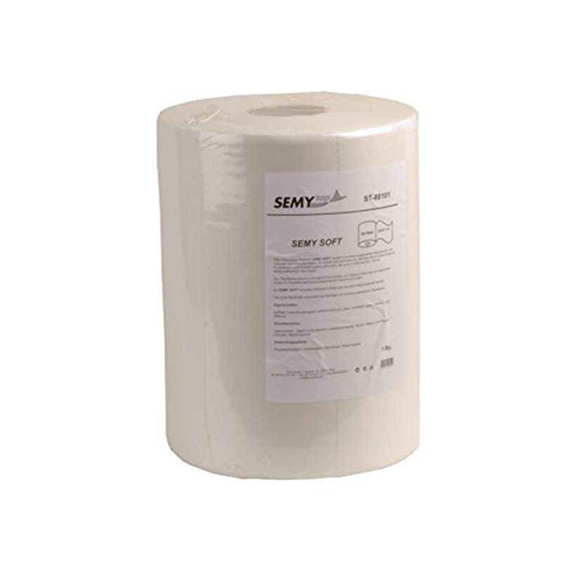 Semy Top Rouleau de 500 chiffons spécial nettoyage Double épaisseur Blanc 32 x 37 cm