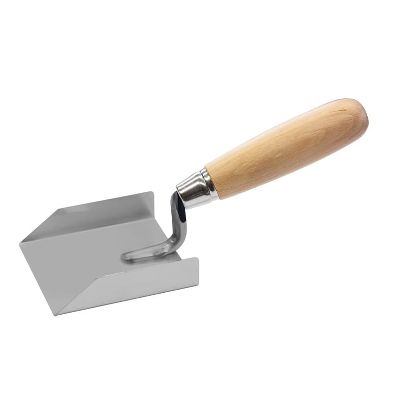 Tectool TT Truelle d'angle de stucateur Inox avec poignée en Bois
